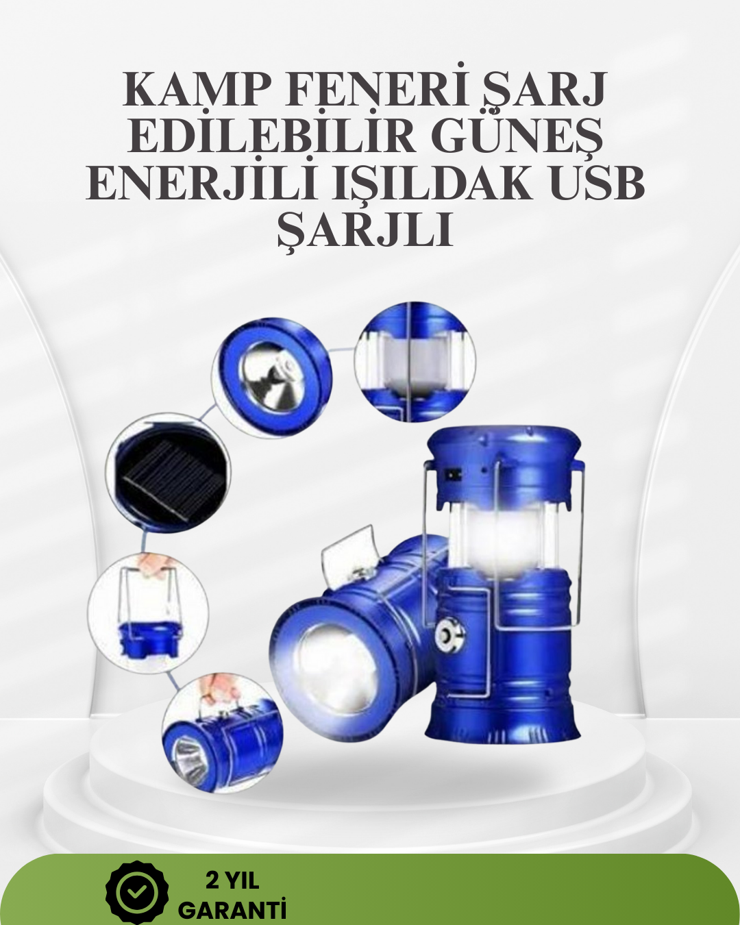1238595_4-33.png Güneş Enerjili Katlanabilir Kızaklı Kamp Feneri – USB Şarjlı, Çok Yönlü ve Dayanıklı Tasarım - Görsel 1