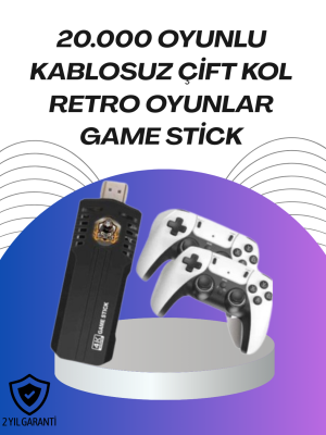Kablosuz Retro Oyun Konsolu – Binlerce Oyun ve HD Görüntü ile Keyifli Oyun Deneyimi
