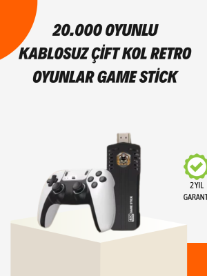 Kablosuz Retro Oyun Konsolu – 30.000+ Oyun ve HD Görüntü ile Kesintisiz Eğlence