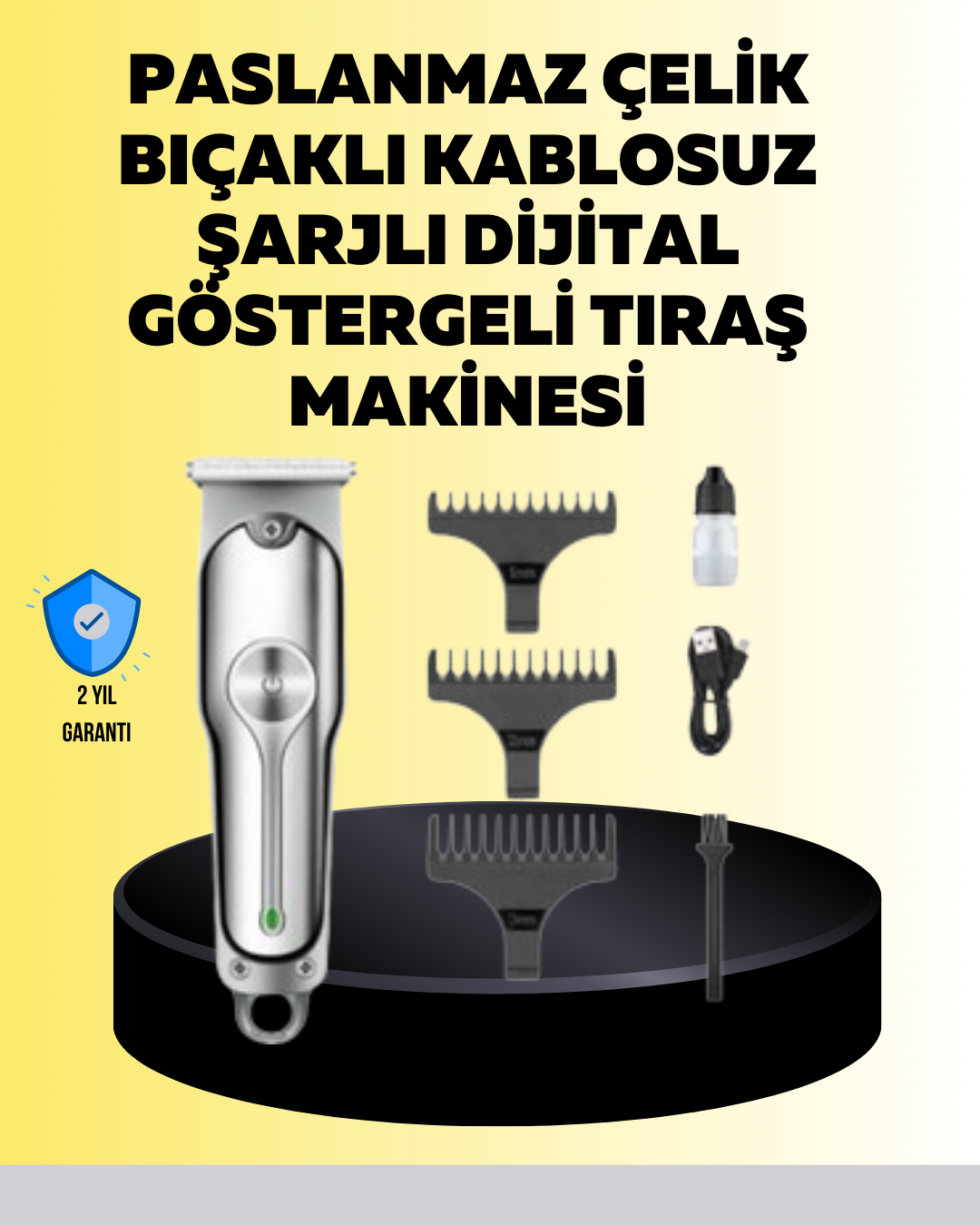 1238608_5-28.png Metal Gövdeli Saç Sakal Kesme Makinesi – Hassas Kesim İçin - Görsel 1