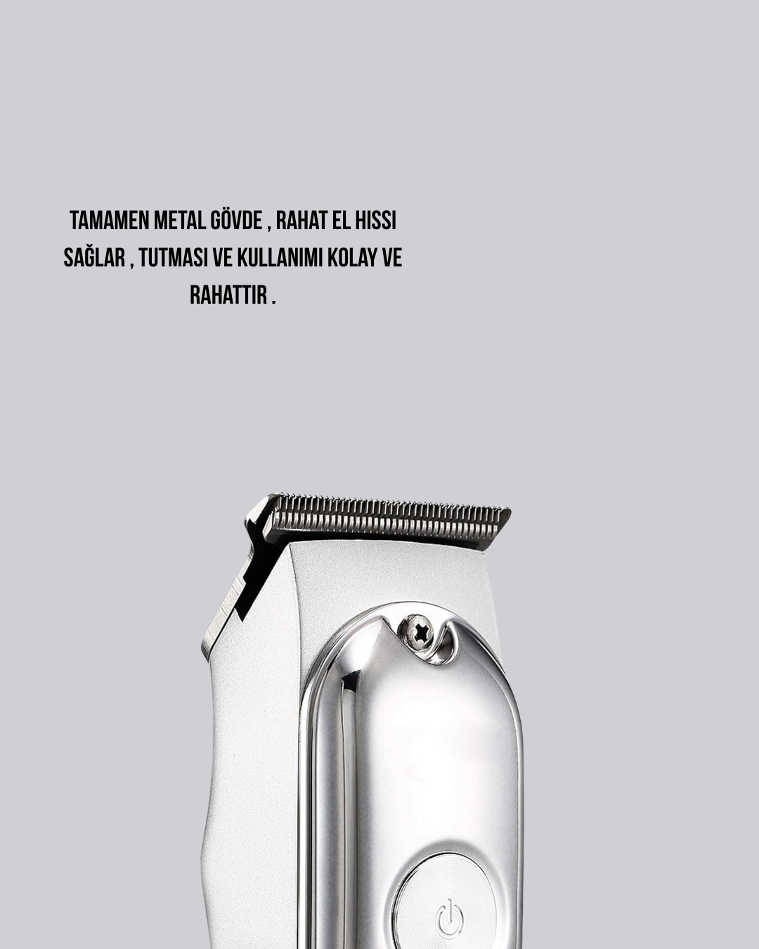 1238608_7-46.png Metal Gövdeli Saç Sakal Kesme Makinesi – Hassas Kesim İçin - Görsel 5