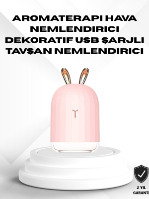 Ultrasonik Hava Nemlendirici 200 ml Aroma Difüzör LED Işıklı Sessiz