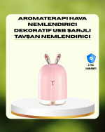 200 ml Ultrasonik Aroma Difüzör ve Hava Nemlendirici Gece Lambalı