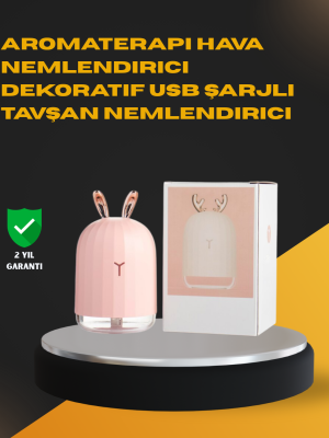 USB Bağlantılı Sessiz Çalışan LED Işıklı Nemlendirici Difüzör 200 ml