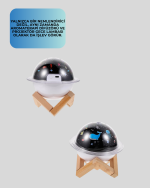 USB ile çalışan projektörlü aromaterapi nemlendirici masaüstü kullanım için uygun - Görsel 4