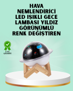 Projektör ışığı bulunan USB bağlantılı mini aromaterapi destekli hava nemlendirici