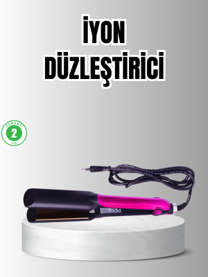 Profesyonel İyon Teknolojili Saç Düzleştirici – 220°C Hızlı Isınma ve LED Ekranlı Tasarım