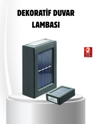 Solar Güçlü 6 LED Dış Mekan Lambası – Otomatik Aç/Kapa Işık Sensörlü Aydınlatma