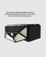 Solar Güçlü 100 LED Bahçe Lambası – Enerji Tasarruflu, Suya Dayanıklı ve Geniş Açılı Işık - Görsel 3