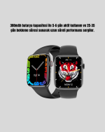 1.9 İnç Akıllı Saat – Bluetooth 5.0, Kablosuz Şarjlı, IP68 Su Geçirmez Akıllı Saat - Görsel 3