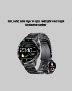 100mAh Şarjlı Akıllı Saat – Mesaj Bildirimi, Müzik Kontrolü ve Ergonomik Tasarım - Görsel 4