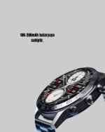 100mAh Şarjlı Akıllı Saat – Mesaj Bildirimi, Müzik Kontrolü ve Ergonomik Tasarım - Görsel 5