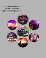 Taşınabilir Mini Disko Topu Lamba – Müzikle Senkronize Işık Efekti ve Parti Atmosferi - Görsel 5