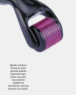 Derma Roller Titanyum İğneli Cilt Yenileyici – Akne, Kırışıklık ve Leke Karşıtı - Görsel 5
