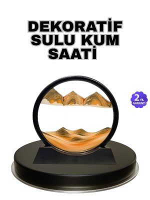 Şeffaf Dekoratif Kum Saati – Dayanıklı Gövde, Minimalist Stil, Masa ve Vitrin Aksesuarı