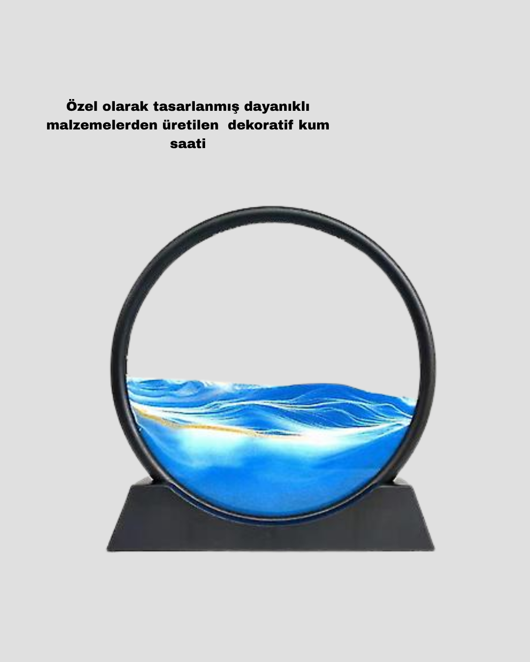 1238665_5-71.png Şeffaf Dekoratif Kum Saati – Dayanıklı Gövde, Minimalist Stil, Masa ve Vitrin Aksesuarı - Görsel 2