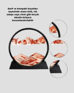 Şeffaf Dekoratif Kum Saati – Dayanıklı Gövde, Minimalist Stil, Masa ve Vitrin Aksesuarı - Görsel 4