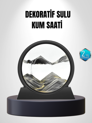 Zarif Cam Kum Saati – Ofis, Ev ve Raf Dekoru için Estetik Tasarım