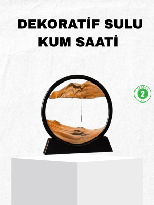 Dekoratif Kum Saati – Şık Masa Üstü Aksesuar, Dayanıklı Malzeme, Modern ve Klasik Tasarım