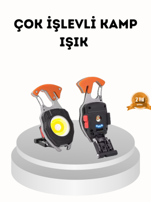 Şarj Edilebilir Çok Amaçlı Mini Fener – Güvenlik Düdüklü, Kompakt ve Hafif Tasarım