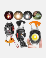 Mini LED Anahtarlık Fener – Şişe Açacağı, Tornavida, Düdük ve USB Şarj Özellikli - Görsel 2