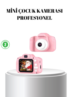 Pembe Mini 1080p HD Çocuk Kamera – 8MP, Video Kaydı,TF Kart Destekli