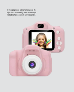 Pembe Mini 1080p HD Çocuk Kamera – 8MP, Video Kaydı,TF Kart Destekli - Görsel 4