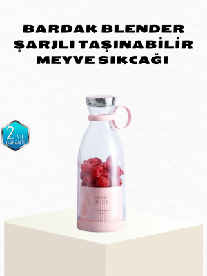 Kablosuz Taşınabilir Mini Blender – USB Şarjlı, 1200mAh