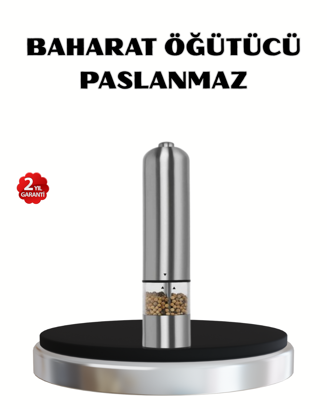 1238680_3-66.png Modern Otomatik Baharat Öğütücü Seti – Pilli, Paslanmaz Çelik, LED Aydınlatmalı - Görsel 1