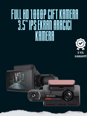 Çift Lensli Araç İçi Kamera – Park Koruma, Gece Görüş ve Tarih Damgası