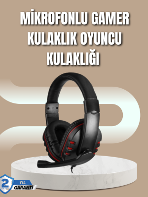 Mikrofonlu Oyun Kulaklığı – Mavi Işıklı, Uzun Süre Konforlu Kullanım