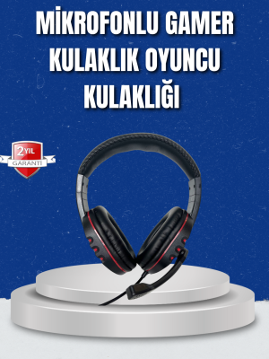 Bilgisayar Oyuncu Kulaklığı – Yumuşak Pedli, Dayanıklı İpli Kablo