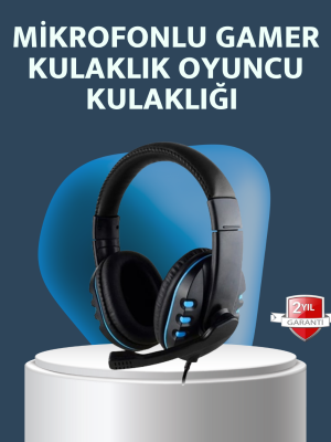 Stereo Mikrofonlu Kablolu Oyun Kulaklığı – Konforlu ve Net Ses İletimi