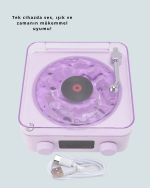 Retro Bluetooth Hoparlör MOR - Görsel 2