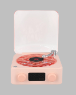 Retro Bluetooth Hoparlör PEMBE - Görsel 5