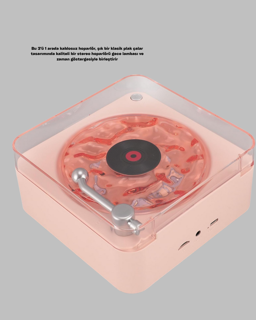 1238733_8-83.png Retro Bluetooth Hoparlör PEMBE - Görsel 3