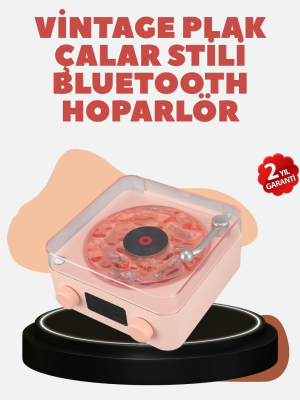 Retro Kristal Netliğinde Ses – Gece Işıklı Retro Bluetooth Hoparlör