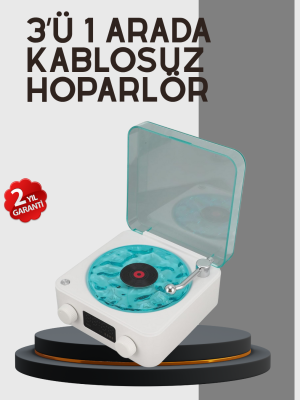 Stereo Sesli Gece Lambalı Bluetooth Hoparlör – Şık Vintage Tasarım