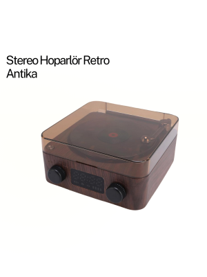 GRAMAFON SPEAKER KAHVERENGİ