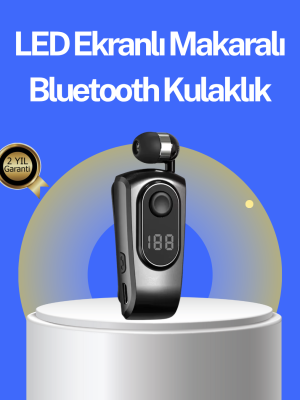 Dijital Ekranlı Bluetooth Kulaklık – Titreşimli Bildirim, 25 Saat Kullanım