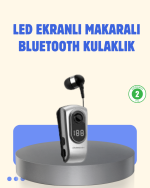 Titreşimli Bluetooth Kulaklık – Uzun Pil Ömrü, Dijital Ekranlı Kablosuz Tasarım