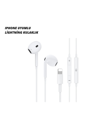 iPhone 14 ve altındaki modellerle uyumlu Kablolu kulaklık