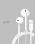 Konforlu Ergonomik Kare Tasarımlı Müzik ve Çağrı Kulaklığı - Görsel 5