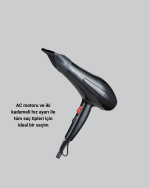 2200W Fön Makinesi – Profesyonel AC Motor, Soğuk ve Sıcak Üfleme - Görsel 2