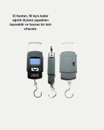 Dijital El Kantarı – 50 Kg Taşıma Kapasiteli, Taşınabilir Hassas Tartı - Görsel 2