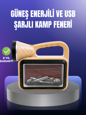 Solar Enerjili Alev Lambası – El Feneri ve Dekoratif Işık