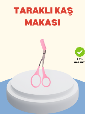 Profesyonel Taraklı Kaş Makası – Evde ve Salon Kullanımına Uygun