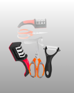 Profesyonel Mutfak Makas Seti –  Kesim Makası + Soyacak + Bileyici - Görsel 5