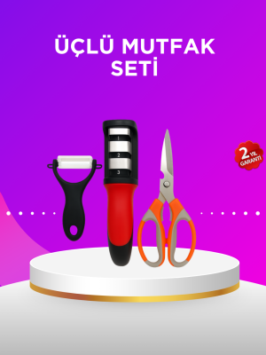Çok Amaçlı Mutfak Makas Seti – Paslanmaz Çelik ve Ergonomik Tasarım