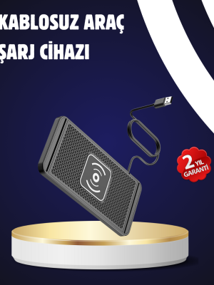 Kaymaz Manyetik Kablosuz Şarj Pedi – Araç, Ofis ve Ev Kullanımına Uygun